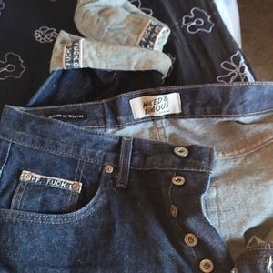 NWOT Naked and Famous Raw Indigo Selvedge Japanese Denim. Size 31